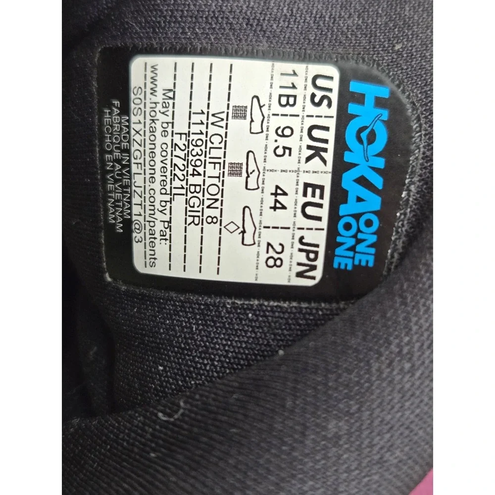 Hoka One One Plum and Black Running Shoes - Picture 15 of 15